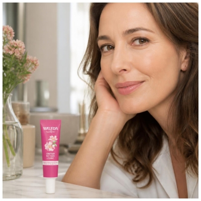 Weleda Contour des Yeux Lissant Rose de Musquée et Thé Blanc 12 ML