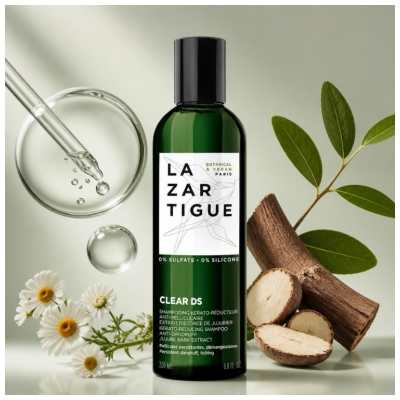 Lazartigue Clear DS Shampoing Kérato-Réducteur Anti-Pelliculaire & Démangeaisons 200 ml
