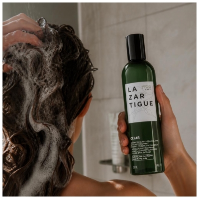 Lazartigue Clear Shampoing pour Cuir Chevelu Gras Anti-Pelliculaire 250 ml