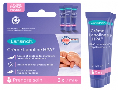 Lansinoh Crème Lanoline Hpa 3 x 7 ml