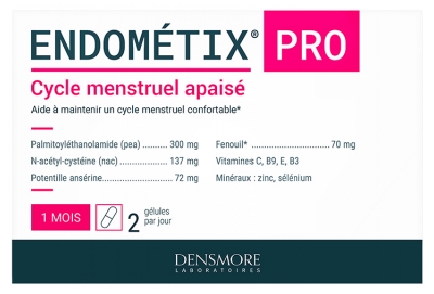 Densmore Endometix Cycle Mebnstruel Apaisé 60 Capsules Végétales