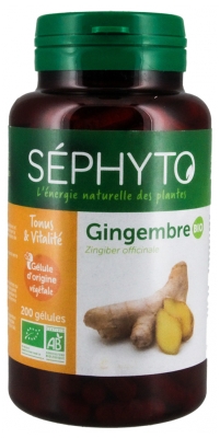 Séphyto Tonus & Vitalité Gingembre Bio 200 Gélules