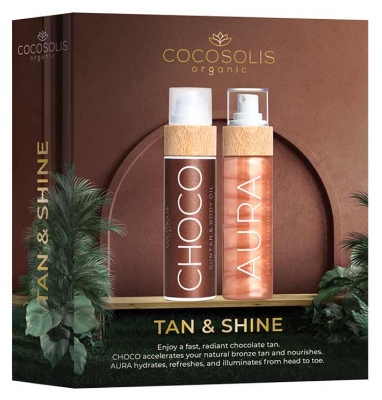 Cocosolis Huile Sublimatrice Parfumée Choco 110 ml + Aura Spray Peptide Brillance 100 ml