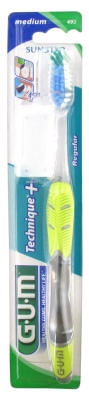 Gum Brosse à Dents Technique®+ Médium Normale - Couleur : Vert 1