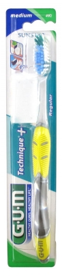 Gum Brosse à Dents Technique®+ Médium Normale - Couleur : Jaune