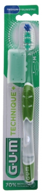 Gum Brosse à Dents Technique®+ Médium Normale - Couleur : Vert 2