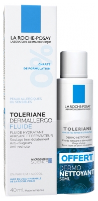La Roche-Posay la Roche Posay Tolériane Coffret Tolériane Dermallergo Fluide Soin Hydratant 40 ml + Tolériane Dermo-Nettoyant 50 ml Offert