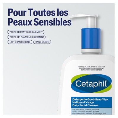 Cetaphil Nettoyant Visage Peaux Sensibles 237 ml