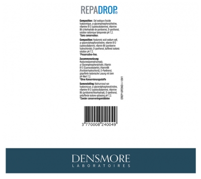 Densmore Repadrop Solution Ophtalmique Flacon 10 ml