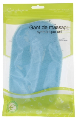 Estipharm Gant d/Massage Synthétique Unis - Couleur : Bleu