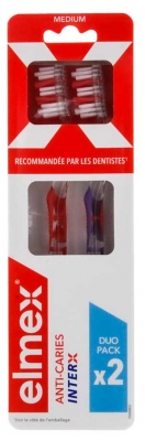 Elmex Anti-Caries InterX Medium Brosse à Dents Duo