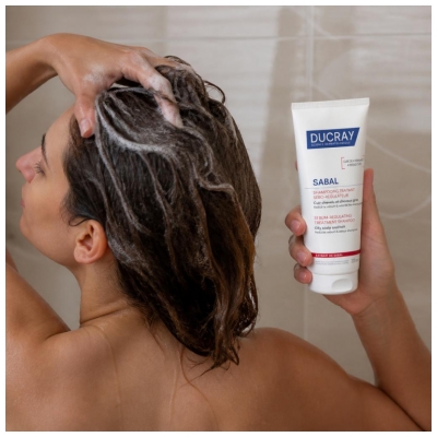Ducray Sabal Shampoing Traitant Sébo-Régulateur Cuir Chevelu et Cheveux Gras 200 ml