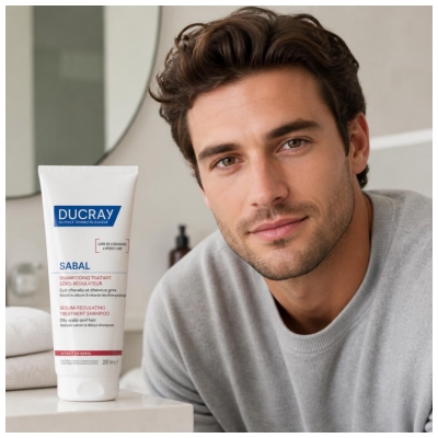 Ducray Sabal Shampoing Traitant Sébo-Régulateur Cuir Chevelu et Cheveux Gras 200 ml