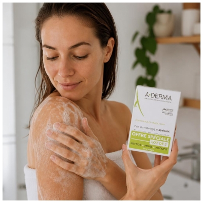 A-DERMA Pain Dermatologique Apaisant 2 x 100 Grammes