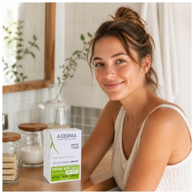 A-DERMA Pain Dermatologique Apaisant 2 x 100 Grammes