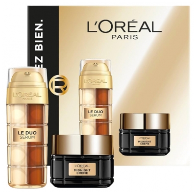 L'Oréal Paris Age Perfect Le Duo Sérum Anti-Âge 30 ml + Midnight Crème Régénérante Nuit Peaux Matures 50 ml