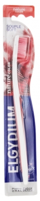 Elgydium Nature Color Brosse à Dents Souple Adulte - Couleur : Rose