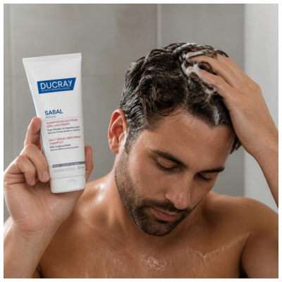 Ducray Sabal Argeal Shampoing Traitant Sébo-Régulateur Cuir Chevelu et Cheveux Gras 200 ml