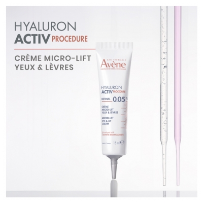 Avène Hyaluron Activ Procédure Crème Micro-Lift Retinal Yeux & Lèvres 15 ml