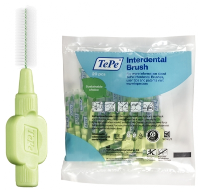 TePe Interdental Brush 20 Brossettes Interdentaires Extra-Souples - Taille : 5 : 0,8 mm