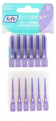 TePe Easypick Cure-Dents en Silicone 36 pièces - Taille : Taille XL