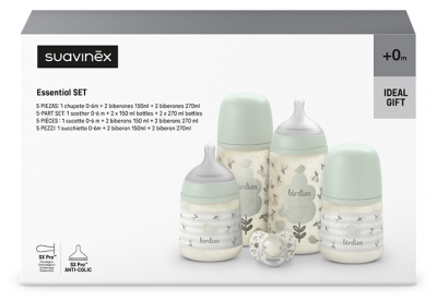 Suavinex Birdies Les Essentiels Set Nouveau-Né - Couleur : Vert