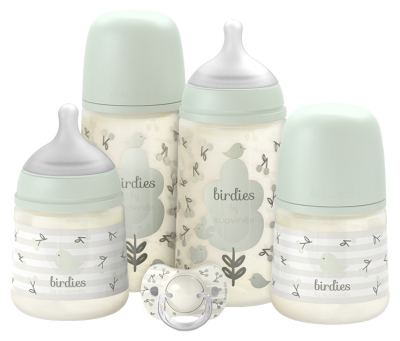 Suavinex Birdies Les Essentiels Set Nouveau-Né - Couleur : Vert