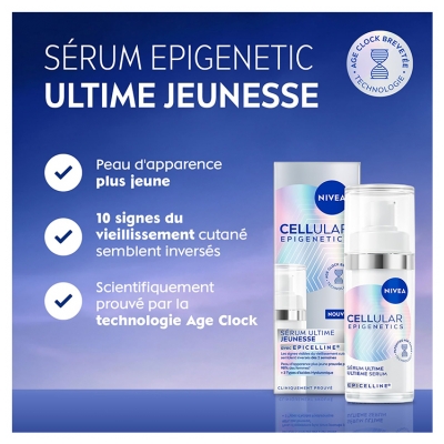 Nivea Sérum Visage Anti-Âge Ultime Jeunesse Flacon de 30 ml