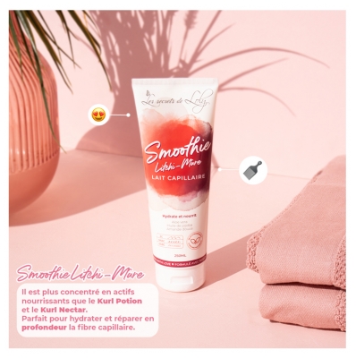 Les Secrets de Loly Smoothie Litchi-Mûre Lait Capillaire 250 ml
