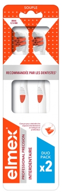 Elmex Professional Précision Interdentaire Brosse à Dents Souple Duo Pack
