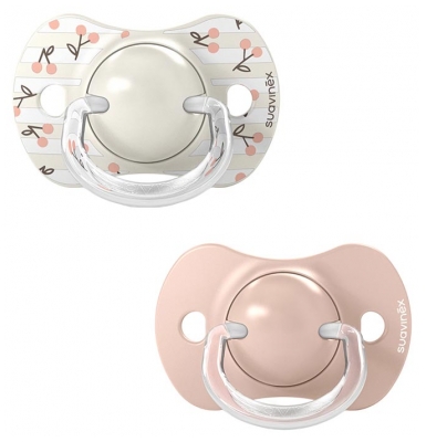 Suavinex Birdies 2 Sucettes à Tétines Symétriques SX Pro de 0 à 6 Mois - Couleur : Rose