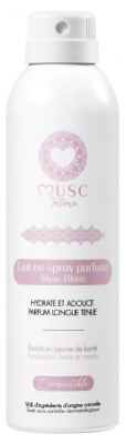 Musc Intime Lait en Spray Parfumé Musc Blanc l'Irrésistible 200 ml