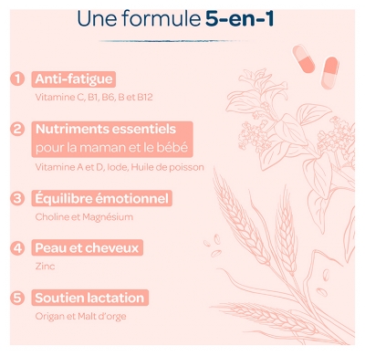Calmosine Post-Partum & Allaitement pour un Allaitement Serein 60 Gélules