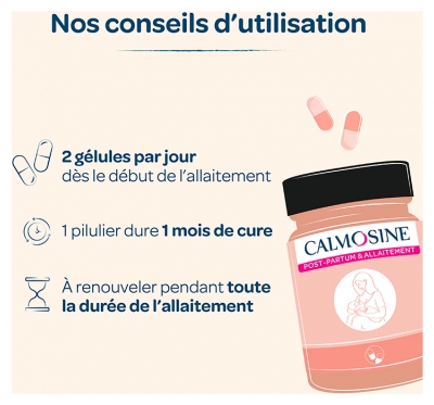 Calmosine Post-Partum & Allaitement pour un Allaitement Serein 60 Gélules