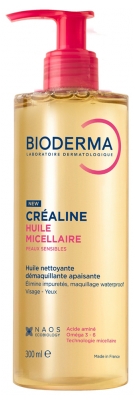 Bioderma Créaline Huile Micellaire Nettoyante Démaquillante 300 ml
