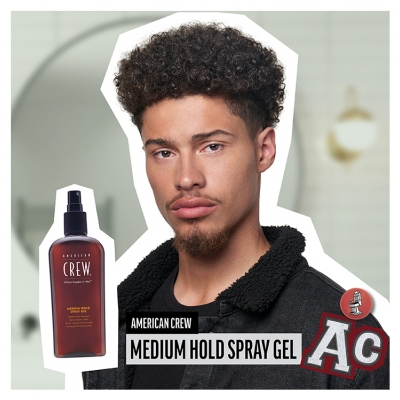 American Crew Medium Hold Spray Gel de Coiffage Fixation Moyenne 250 ml
