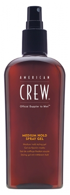 American Crew Medium Hold Spray Gel de Coiffage Fixation Moyenne 250 ml