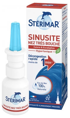 Stérimar Sinusite Nez Très Bouché Spray Valve Dès 6 Ans 20 ml