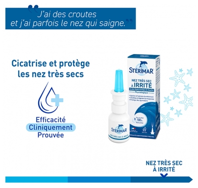 Stérimar Nez Très Sec à Irrité Spray Valve Dès 3 Ans 20 ml