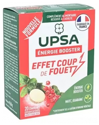 UPSA Énergie Booster Effet Coupe de Fouet 20 Comprimés Effervescents
