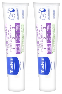 Mustela Crème Change 1 2 3 Lot de 2 x 100 ml