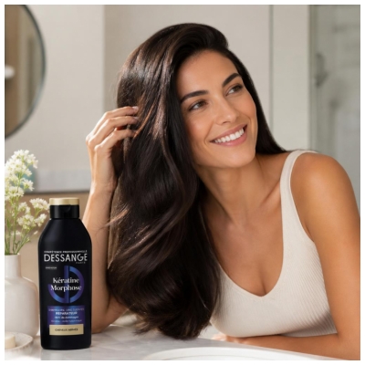 Dessange Kératine Morphose Shampoing Réparateur pour les Cheveux Abîmés 280 ml