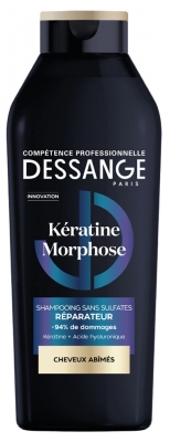 Dessange Kératine Morphose Shampoing Réparateur pour les Cheveux Abîmés 280 ml
