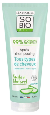 Léa Nature SO BIO étic Après-Shampoing Tous Types de Cheveux Biologique 200 ML