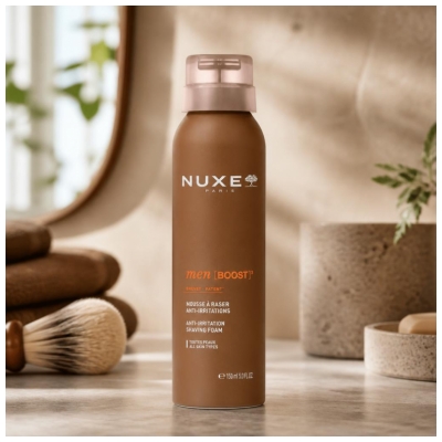 Nuxe Men [Boost] Mousse à Raser Anti-Irritations Toutes Peaux 150 ml