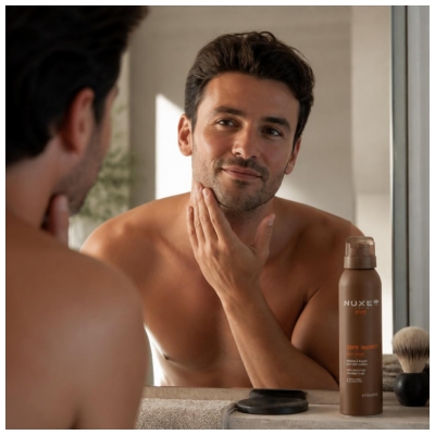 Nuxe Men [Boost] Mousse à Raser Anti-Irritations Toutes Peaux 150 ml
