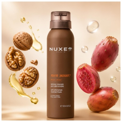Nuxe Men [Boost] Mousse à Raser Anti-Irritations Toutes Peaux 150 ml