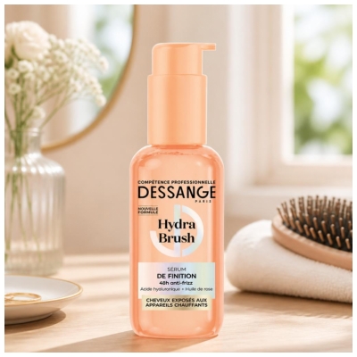 Dessange Hydra Brush Sérum de Finition Cheveux Exposés aux Appareils Chauffants 110 ml