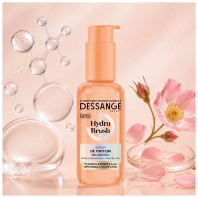 Dessange Hydra Brush Sérum de Finition Cheveux Exposés aux Appareils Chauffants 110 ml