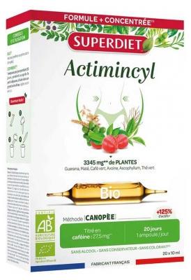Superdiet Actimincyl Guarana Bio 20 Ampoules